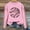 Pink, variant on Texiao Graphic Sweatshirts for Women,Women's Spring Baseball Print Crew Neck Hoodie