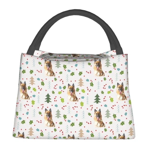 Balery German Shepherd Dog Bolsa de Aislamiento Portátil – Bolsa de Almuerzo con Forro de Aluminio Mejorado, Funda Impermeable y Fácil de Limpiar para Picnic y Caja de Almuerzo