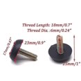 thumbnail image 2 of 16-pack de metal para el hogar ajustable M6 x 18mm de tallo roscado de la mesa de la pierna de escritorio de la pierna kaili Sencillez, 2 of 2