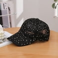 thumbnail image 3 of XIAOCHA Mesh Embroidered Baseball Cap for Womens Adjustable Hat Band Summer Dad Hat,Black, 3 of 3