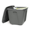 thumbnail image 3 of Homz Conteneur de Rangement en Plastique Empilable de 18 Gallons avec Couvercle à Pression, (Lot de 8), 3 of 7