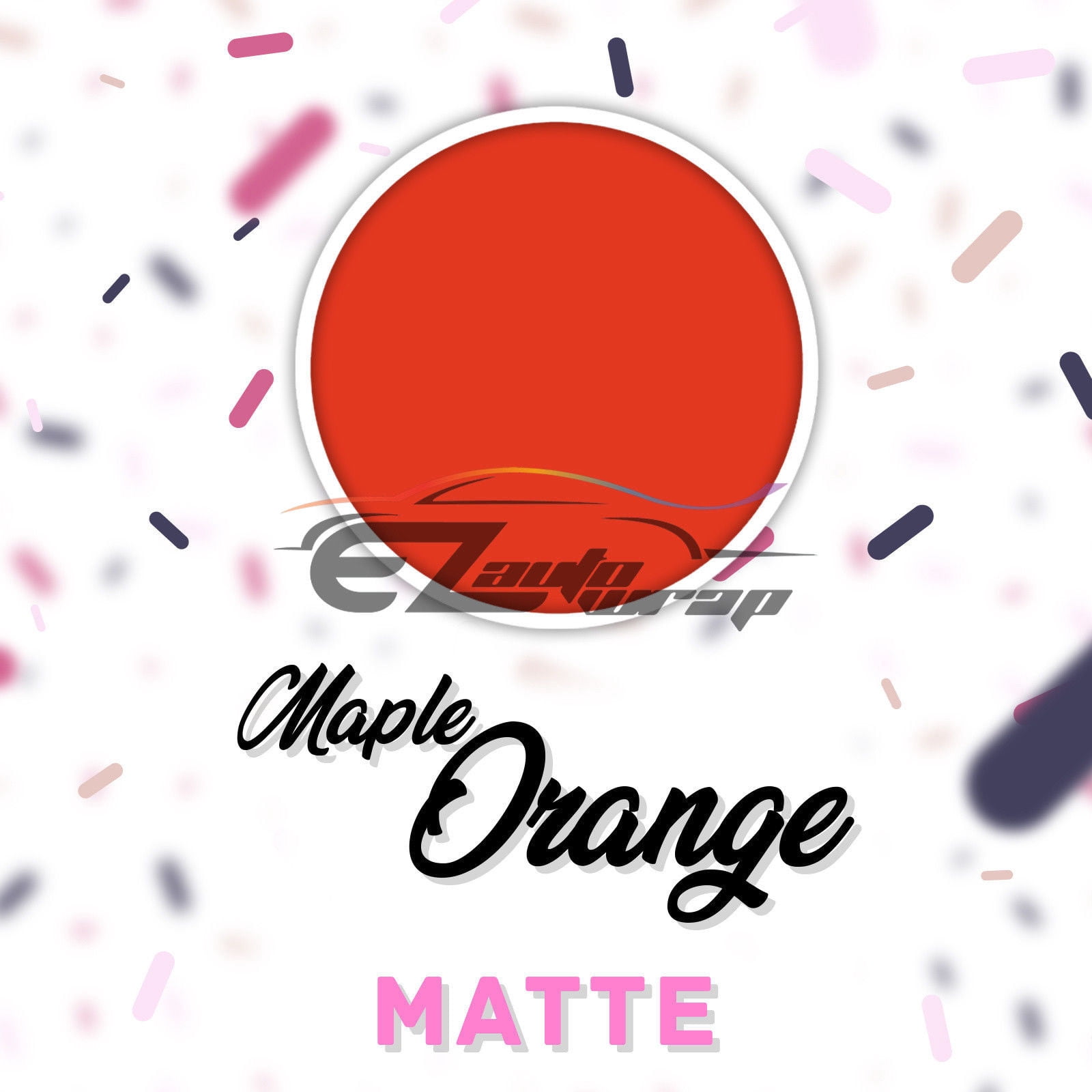 ESSMO Maple Orange Matte Solid Heat Transfer Vinyl HTV Sheet T-Shirt 20" Wide Iron On Heat Press DP07 20"x108"