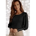 thumbnail image 3 of Redhotype Classic Puff-Sleeve Top - Black Elegance, Fit for Every Occasion!, 3 of 8