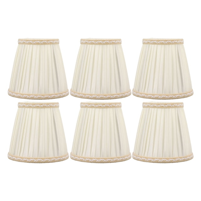 6PCS Pantalla de Tela Moderna Simple Resistente al Desgaste Pantalla de Lámpara de Pared Decorativa para Dormitorio
