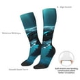 thumbnail image 4 of Naloa Vintage Blue Pattern Whale Thigh High Socks Extra Long Stretchy Sock Women Over Knee High Opaque Stocking Daily Wear, 4 of 6
