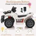 thumbnail image 5 of Juiluna Kids ATV 4 Wheeler, 6V Ride on Toy Car for Toddlers Boys & Girls w/Music, 1.8 Mph Max Speed, Wear-Resistant Wheels, Battery Powered Four Wheeler for Toddler Kids Cars to Drive, 5 of 7