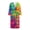 Rainbow Geometry, variant on Women Nightgown Long Sleeve Casual Soft Green Marble Bathrobes V Neck Loose Fit Loungewear Soft Robes, Plus Size