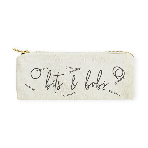 Bits & Bobs Cotton Canvas Pencil Case and Travel Pouch