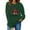 Green, variant on Guzom Womens Pink Christmas Crewneck Sweatshirt - Long Sleeve with Buffalo Plaid Tree & Merry Christmas Graphic,Size XL