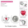 thumbnail image 6 of Fasjewly I Love You to The Moon and Back Necklace,S925 Sterling Silver Heart Birthstone Necklace, Moon and Star Pendant Necklace Christmas Birthday Anniversary Jewelry Gifts for Women / Wife /Mom, 6 of 11