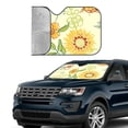 thumbnail image 4 of XMXT Car Sun Shade Windshield, Abstract Sunflower Line Drawing Sunshade for Car Windshield Sun Shades for Car SUV Truck, s, 4 of 9