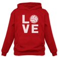 thumbnail image 2 of Tstars Women's Volleyball Hoodie - Ideal Sport Gift for Fans and Players - Size M - Red, 2 of 6