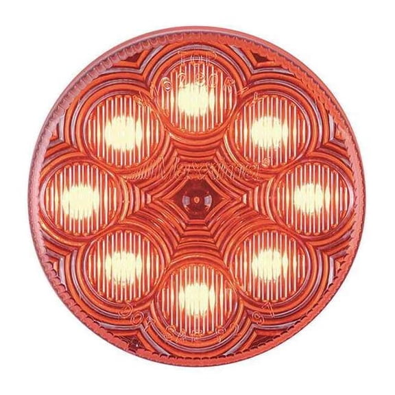 Maxxima Clearance Light, LED, Red, Round, 2-1/2 Dia AX10RCG-KIT