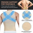 thumbnail image 4 of Mens Compression Seamless Slimming Vest Waist Trainer Tank Top Tummy Control Hide Gynecomastia Undershirt, 4 of 6