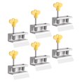 thumbnail image 1 of HWZWT 6pcs security window lock washers single snap door keyed sliding lock safety stop 6pcs security window lock washers single snap door keyed sliding lock safety stop, 1 of 1
