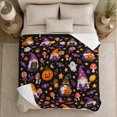 thumbnail image 5 of Whimsical autumn celebration Gnome Fest, Warm Flannel Blanket for Living Room and Reading Nook, Festive autumn celebration Scene, Art Lovers autumn celebration Gift, Festive Home Decor, 5 of 9