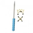thumbnail image 1 of Colaxi Billiards Pool Cue Stick Snooker Cue Rest Anti Slip Handle Billiards Rod Stick Frame with Removable Bridge Head for Game Club 1Rod 2Low Cross Head, 1 of 8