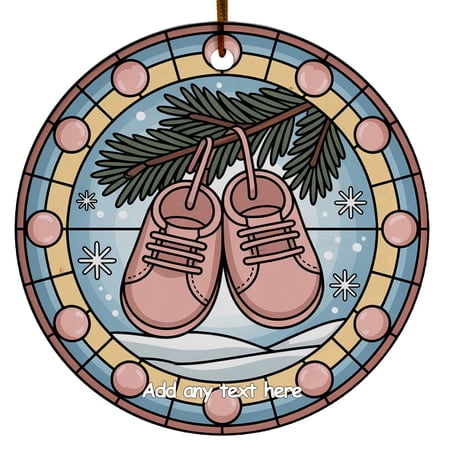 Baby’s First Christmas Ornament – Customizable Ornament for Family, Friends, Man & Woman, Christmas 2025 Tree Decoration