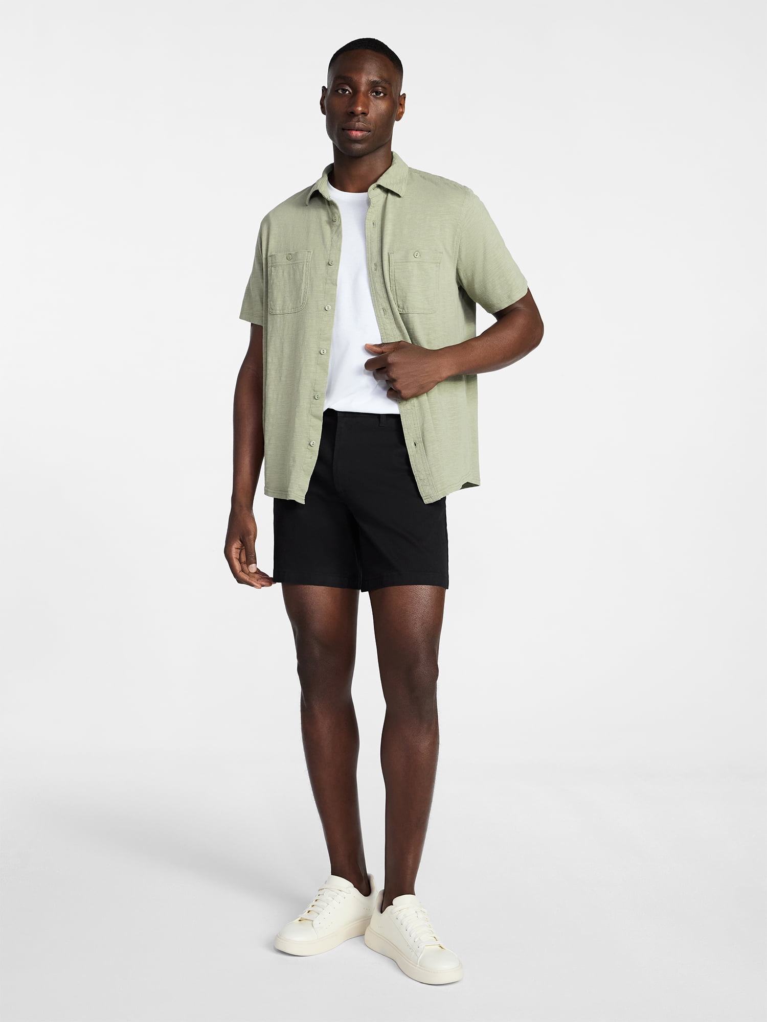 George Men's & Big Men's Modern Fit Flat Front Shorts, 5", 7", 9" Inseams, Sizes 28-54