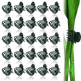 thumbnail image 2 of 100pcs Plante Papillon Fixation Clip-Vert Foncé, 2 of 8