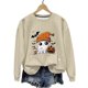 thumbnail image 2 of Ailaofu Women's Halloween Printed Round Neck Casual Sports Long Sleeve Sweatshirt Top Sweatshirt Loose Soft Long Sleeve Pullover Tops, 2 of 6
