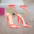 thumbnail image 1 of Verano nuevo estilo de gran tamaño atado zapatos romanos chanclas tacones altos Wmkox8yii shjk3773, 1 of 4