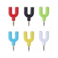 thumbnail image 4 of Divisor de audio para auriculares de extensión de 3,5 mm 1 adaptador macho a 2 hembra (azul), 4 of 6