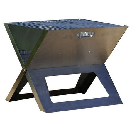 WT Living Stainless Steel Notebook Charcoal Grill