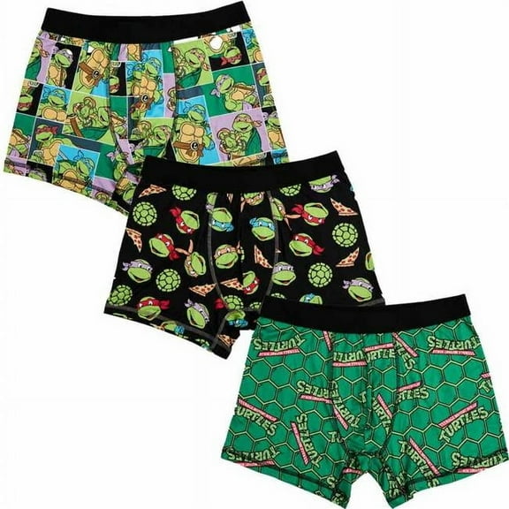 Teenage Mutant Ninja Turtles 888239-xlarge-40 Teenage Mutant Ninja Turtles Adult Boxer Brief - Extra Large - 40-42 - Pack of 3