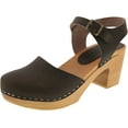 thumbnail image 3 of BJORK MARGARETA Swedish Wood Clog Sandals in Oiled Leather, 3 of 11