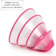 thumbnail image 4 of Collar de perro ajustable con cono para mascotas, collar acolchado transparente con borde suave transpirable, cono de plástico para cachorros que protege la recuperación de la cirugía del cuello,, 4 of 6