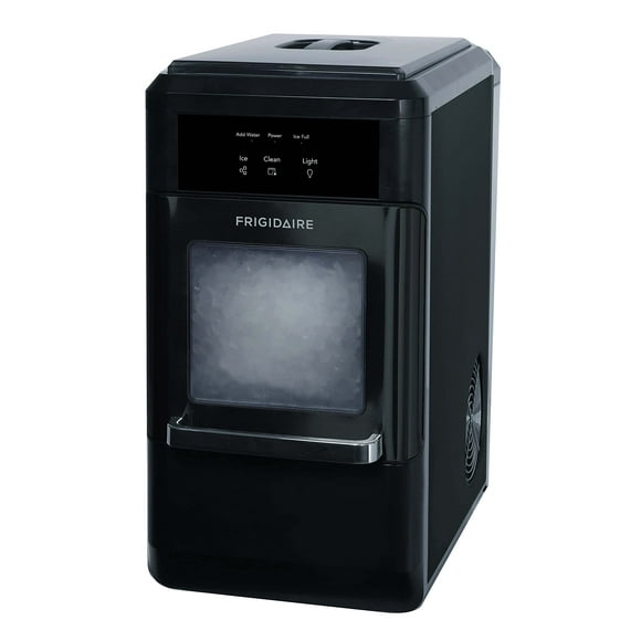 Máquina de hielo Frigidaire EFIC237 para encimera, 20 kg/día, negra, inoxidable