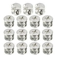 thumbnail image 1 of Uxcell 15mm Dia Furniture Chairs Lock Slotted Screw Knobs Fittings Polishing 15 Pack, 1 of 6