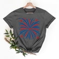 thumbnail image 3 of Womens Short Sleeve Tops Patriotic Shirts for Women American Flag Shirt 4th of July Tops Graphic Tees Casual Summer Crew Neck Short Sleeve T-Shirts New Gray S, 3 of 7