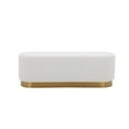 thumbnail image 4 of Pemberly Row Modern Bench in Champagne Gold and Ivory Boucle, 4 of 7