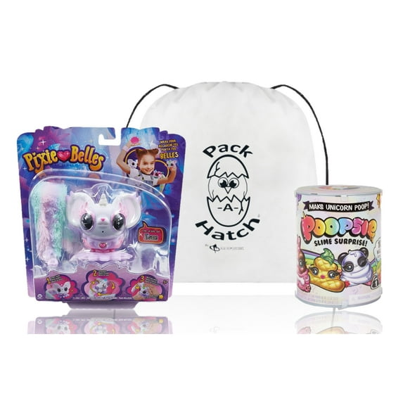 Pixie Belles - Interactive Enchanted Animal Toy Esme W/ Poopsie Slime Surprise and Exclusive Pack-A-Hatch