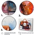 thumbnail image 3 of Designart "Designer Bag Orange Pop Art Chic I" Fashion Accessories Floater Framed Canvas Print, 3 of 7