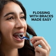 thumbnail image 4 of OrVance Braces Flosser - Diseñado para aparatos ortopédicos para una limpieza fácil y efectiva, hilo dental ultra fuerte - 40 unidades (paquete de 1), 4 of 8
