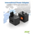 thumbnail image 2 of Adaptador de enchufe de viaje Acer Universal con 5 puertos USB 5,8 A negro, 2 of 6