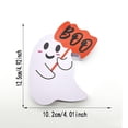 thumbnail image 5 of Halloween Decorations Saving! 3 Pack Ghost Halloween Tabletop Signs, Spooky Ghost Blocks with Witch Hat Spider Bat Print, Mini Tray Decor for Fall Holiday Indoor Party Ornament, 5 of 9