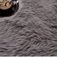 thumbnail image 5 of Fleece Rug Wool Rug Imitation Fleece Carpet Fluffy Soft Longhair Decorative Chair Cushion Sofa Mat (Gray, 60 x 90cm), 5 of 5