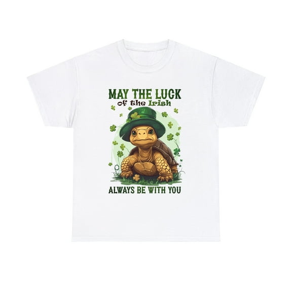 St Patrick's Day Turtle Shirt, Clover Shirt, Irish Shirt ID-0221-SQFM
