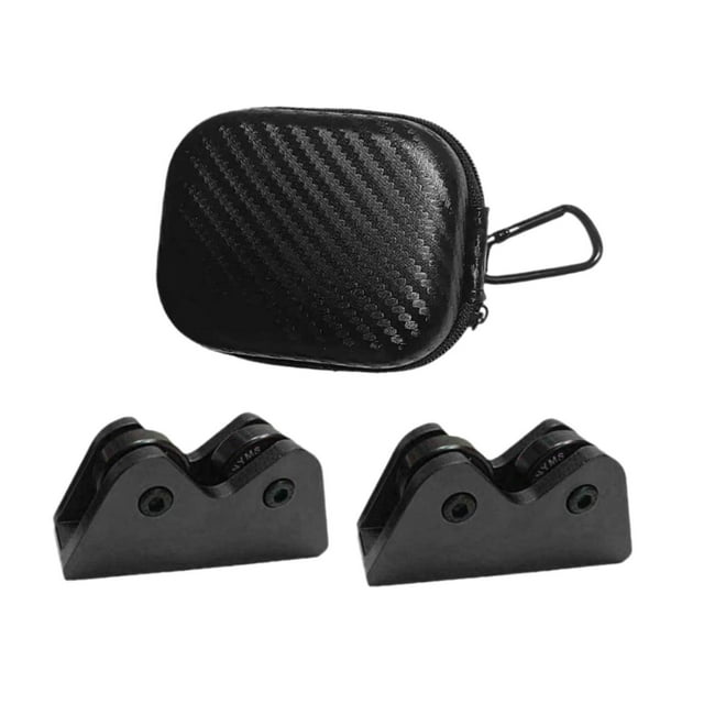 Siruishop 2 Pcs Vérificateur de Droiture de Queue de Billard Outils d'Inspecter Compacts Légers Noir
