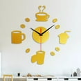 thumbnail image 3 of BallsFHK Frameless DIY Wall Mute Clock 3D Mirror Surface Sticker Home Decor, 3 of 4