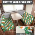 thumbnail image 2 of Yuyamidu Green Leaf RV Dinette Cushion Covers St. Patrick's Day RV Dinette Cushion Slipcover Stretch Loveseat Slipcovers for Travel Trailer Couch RV Seat Covers, 2 of 7