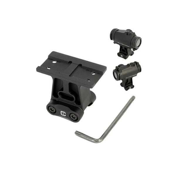 T2 Mount Riser 1.70" / 1.93" Height Adjustable with Picatinny-Style Base, Quick Detach for Optical Sights, Includes Allen Wrench
