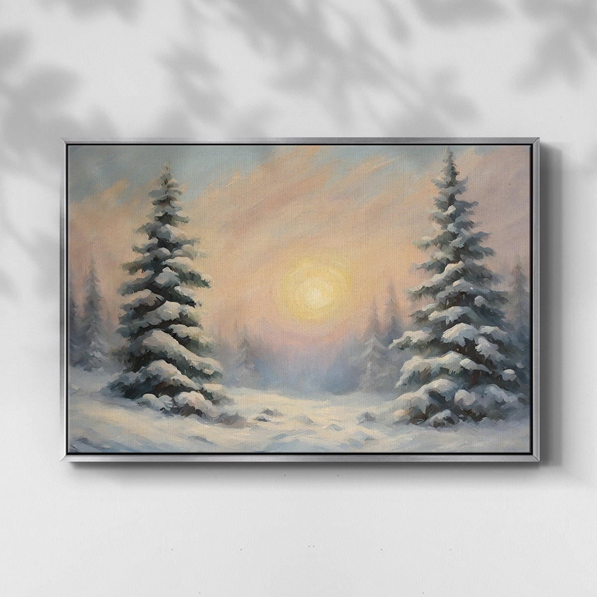 Vintage Landscape-CCIII By Wexford Home Framed in Silver Wood Gallery Wrapped Canvas 17 in. x 25 in.