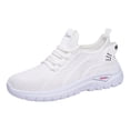 thumbnail image 2 of Orthopedic Shoes for Women Arch Support Nurse Shoes Wide Non Slip Slip on Server Shoes Knitted Mesh Stretch Comfort 2026 New Foam Shoes, 2 of 3