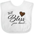 thumbnail image 3 of Inktastic Well Bless Your Heart with Leopard Print Boys or Girls Baby Bib, 3 of 4