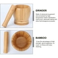 thumbnail image 6 of MEIBUTYUP Unique Kitchen Gadgets Pestle Kitchen Khaki Bamboo 2Pcs, 6 of 6
